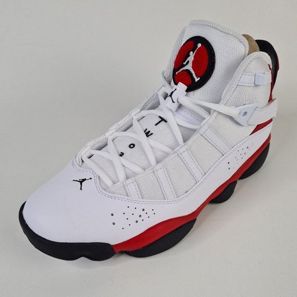 Nike Air Jordan 6 Rings Men Shoes Basketball White Leather - Picture 2 of 13